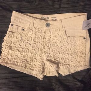 Mossimo Denim Shorts with lace detail